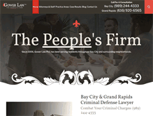 Tablet Screenshot of gowerlaw.com
